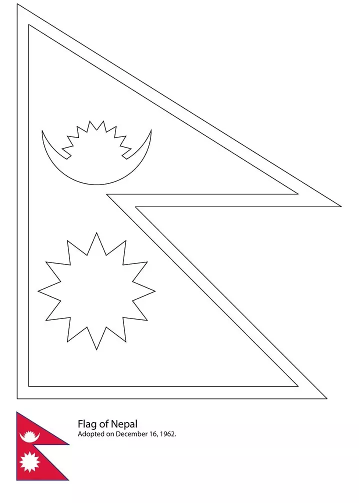 Nepal Flagge