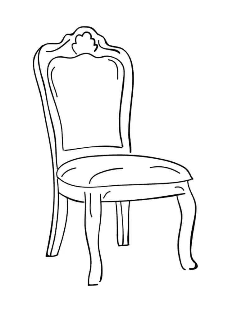 Kitchen Chair coloring page  Free Printable Coloring Pages