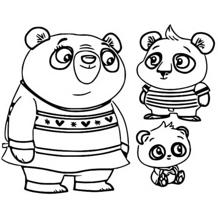 Nico Panda, Bodi Panda, Amanda Panda