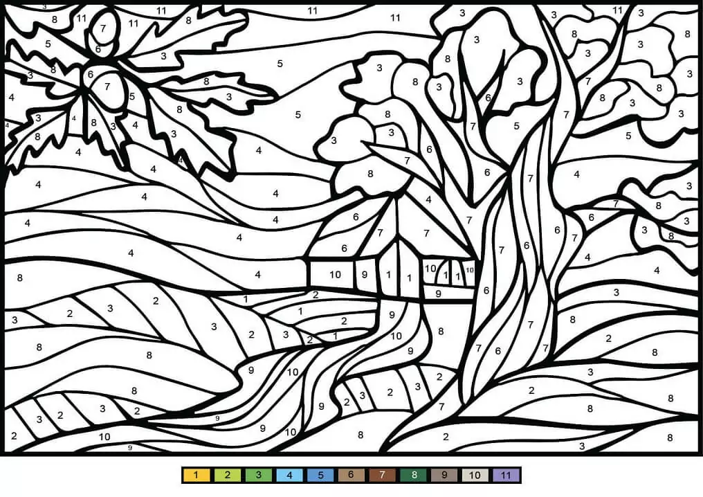 Color by Number - Free Printable Coloring Pages for Kids