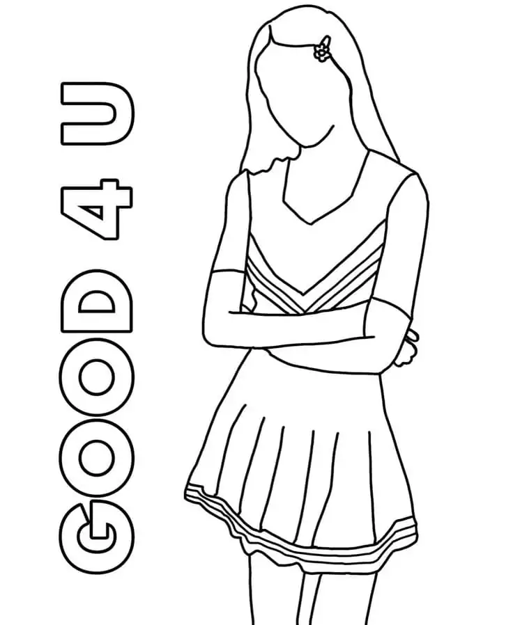 Olivia Rodrigo Sour Coloring Page - Free Printable Coloring Pages for Kids