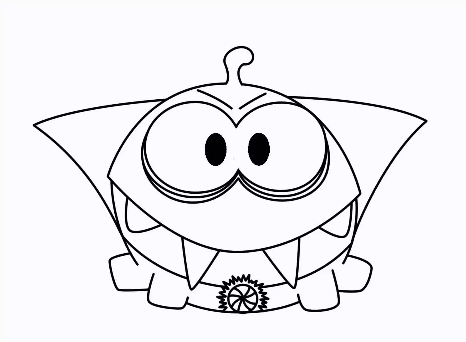Om Nom 8 Coloring Page - Free Printable Coloring Pages for Kids
