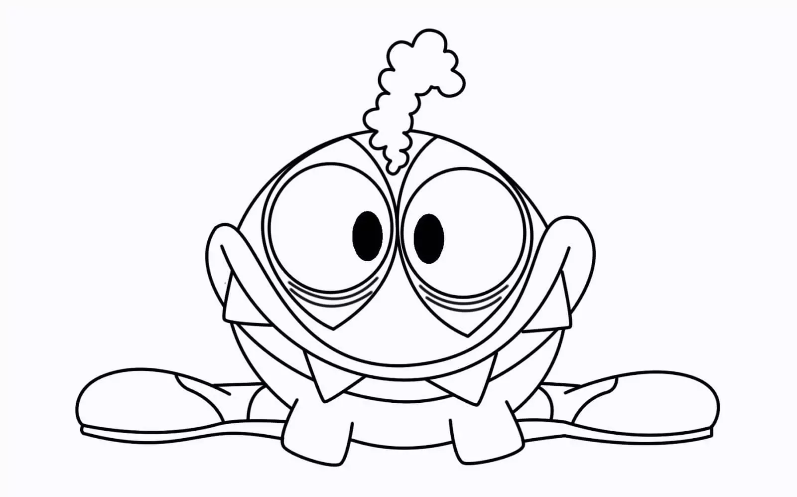 Om Nom 5 Coloring Page - Free Printable Coloring Pages for Kids