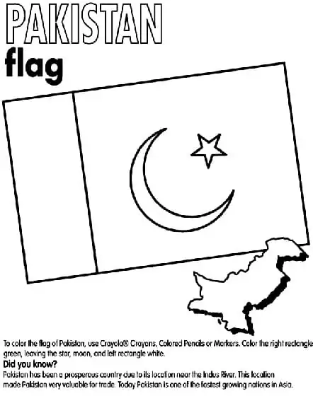 Pakistan Flag and Map