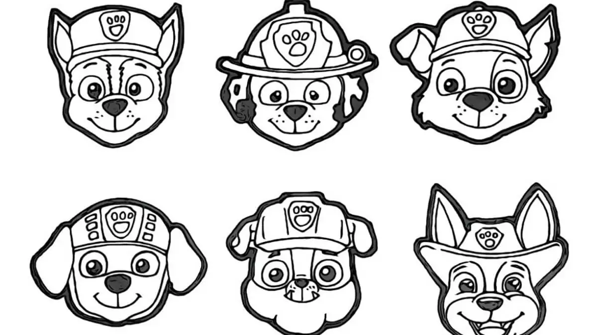 Paw Patrol Characters' Head
