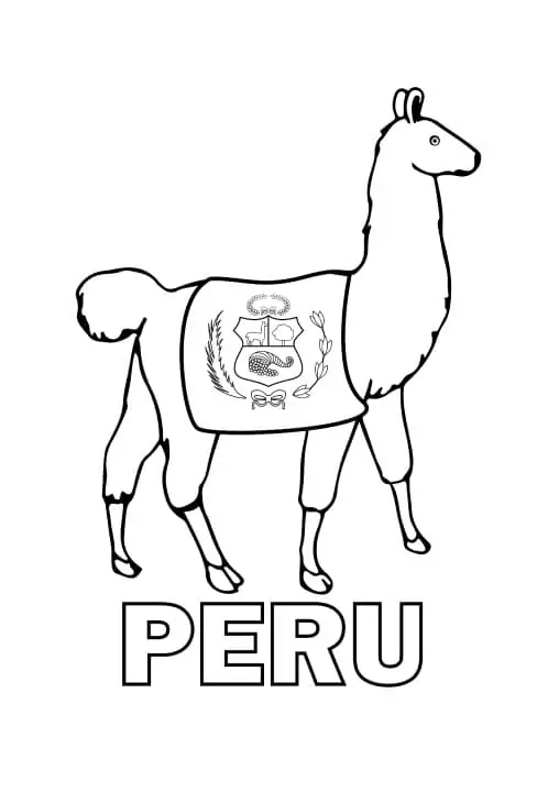 Peru Llama Flag