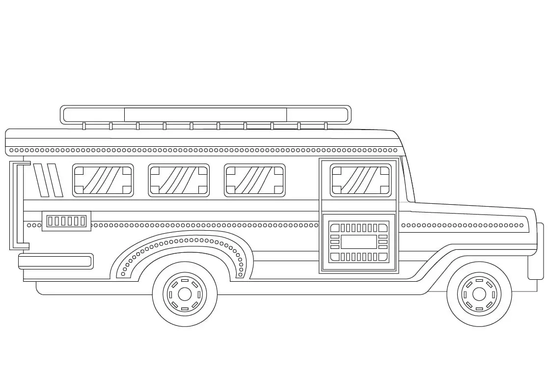 13+ Jeepney Coloring Page