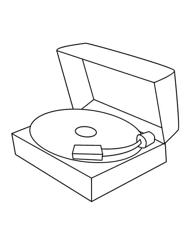 Phonograph 7 Coloring Page - Free Printable Coloring Pages for Kids