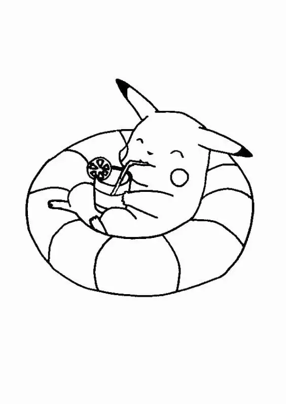 Pikachu Relaxing