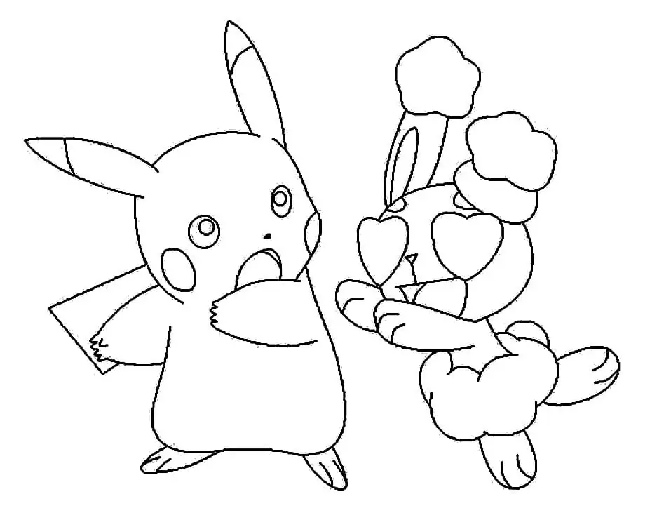 Pikachu and Buneary