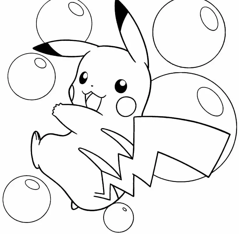 Pikachu with Bubbles