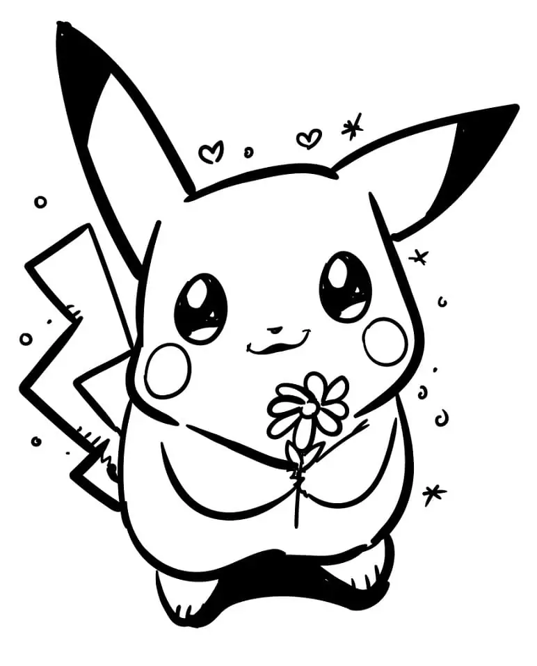 Pikachu with Flower