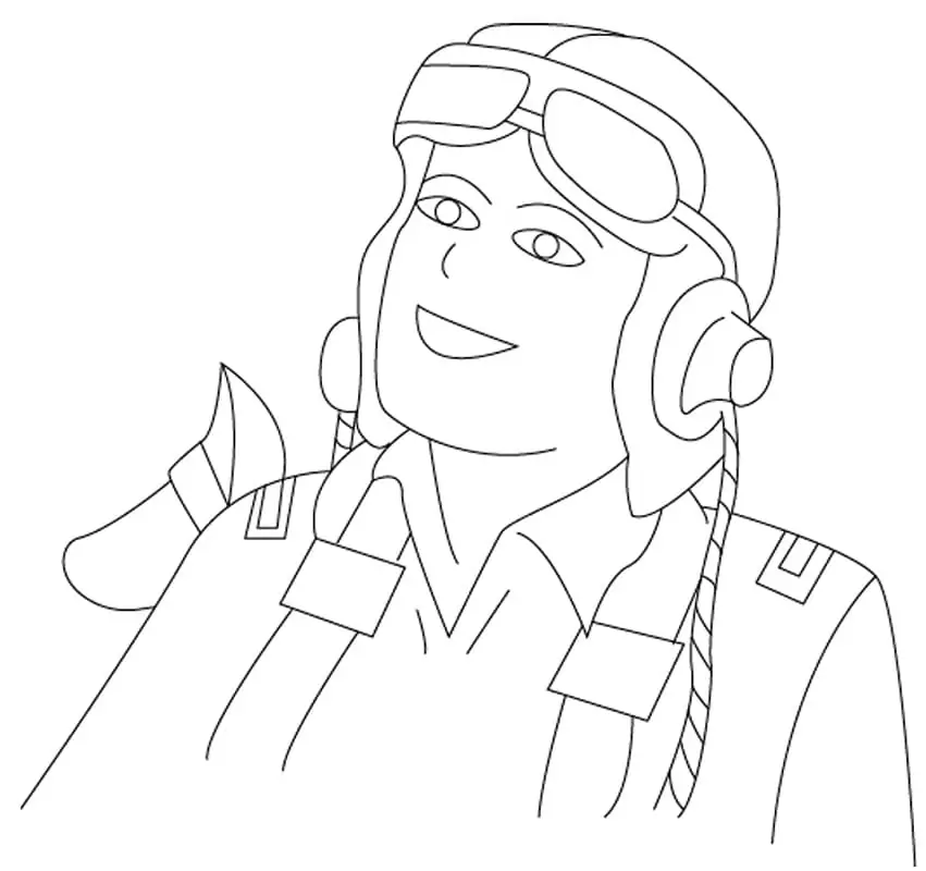 Pilot Smiling