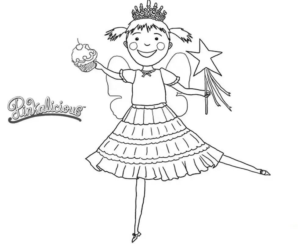 Pinkalicious coloring page from Pinkalicious and Peterrific