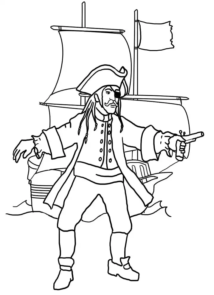 Pirate and Pirate Ship