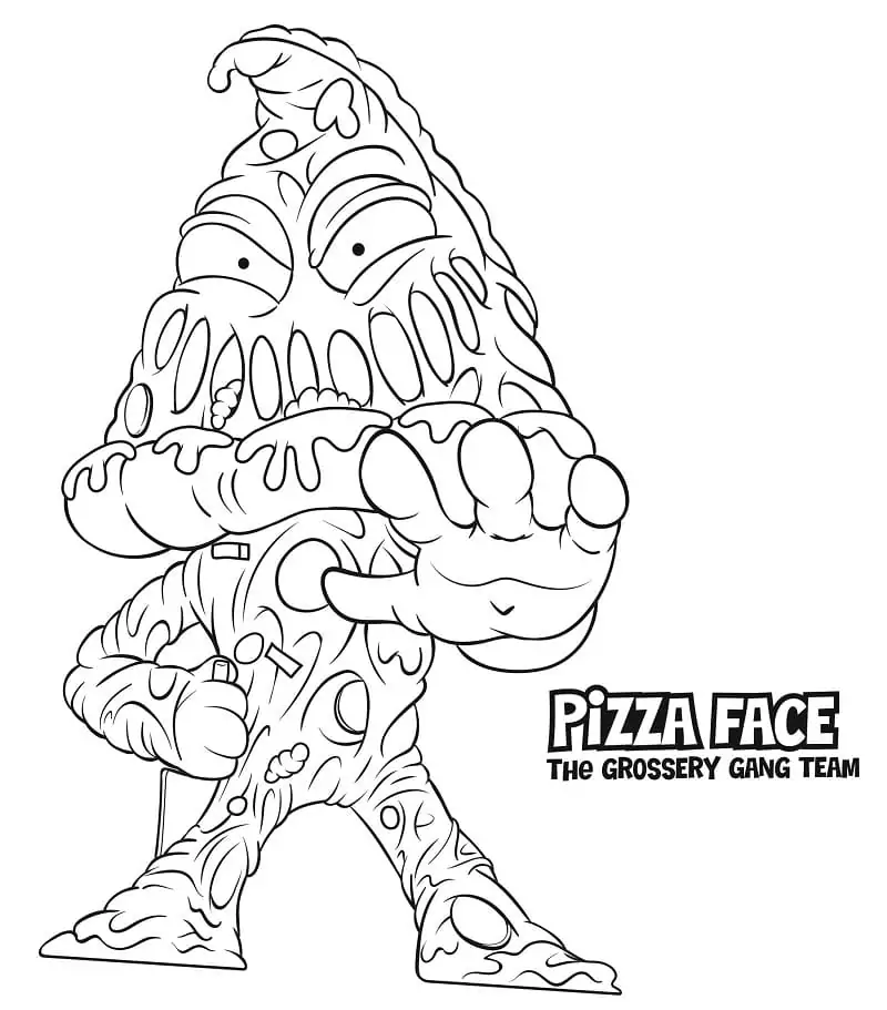 Pizza Face Grossery Gang
