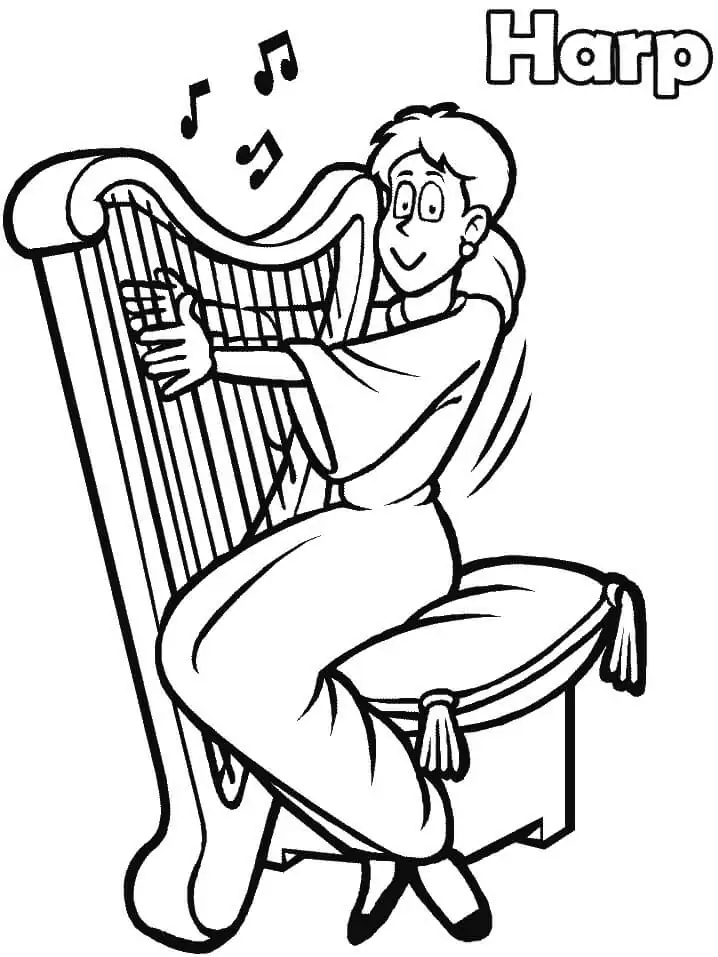 Playing Harp