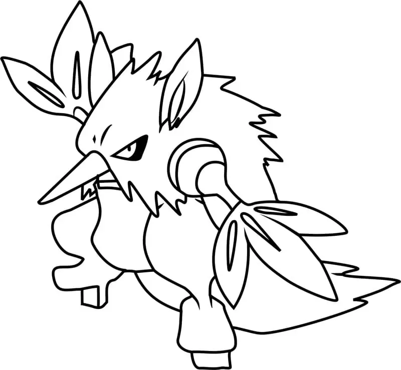 printable shiftry coloring pages pokemon