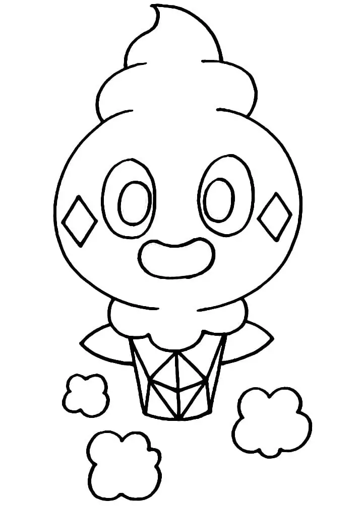 vanillite coloring page transparent png pokemon