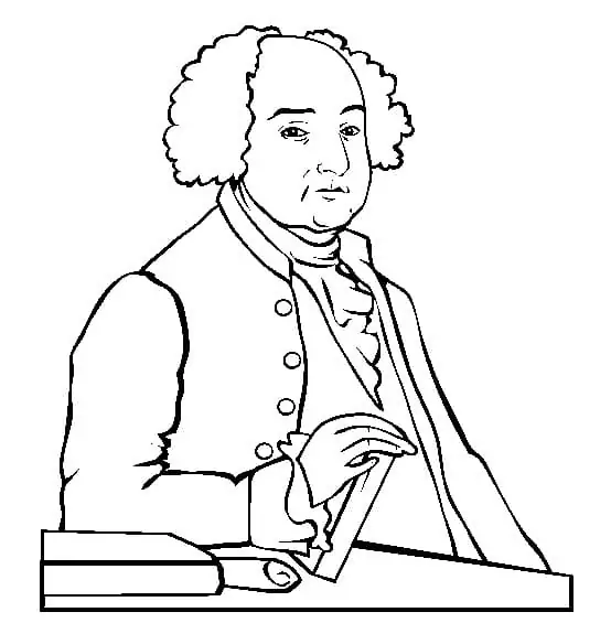 US President John Adams Coloring Page - Free Printable Coloring Pages ...