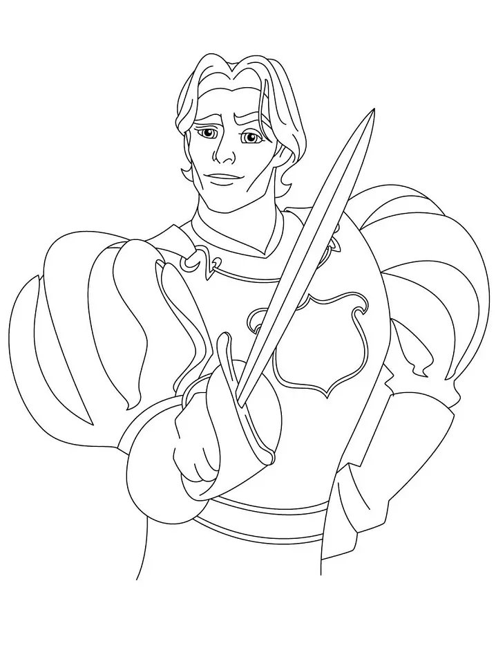 Prince Edward with his Sword