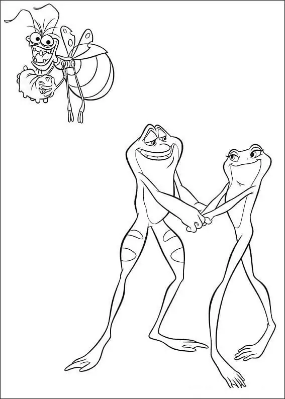 Princess And The Frog - Coloring Pages