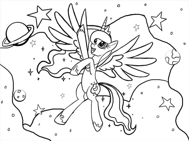 Princess Luna in Space