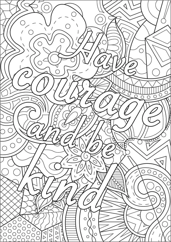 Print Have Courage and Be Kind