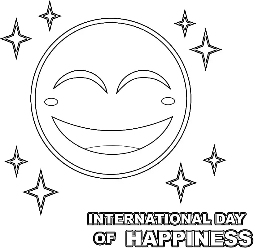 Print International Day of Happiness Celebration
