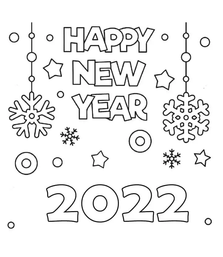 Printable 2022 New Year