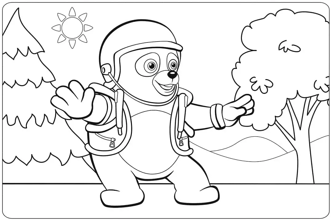 Special Agent Oso - Coloring Pages