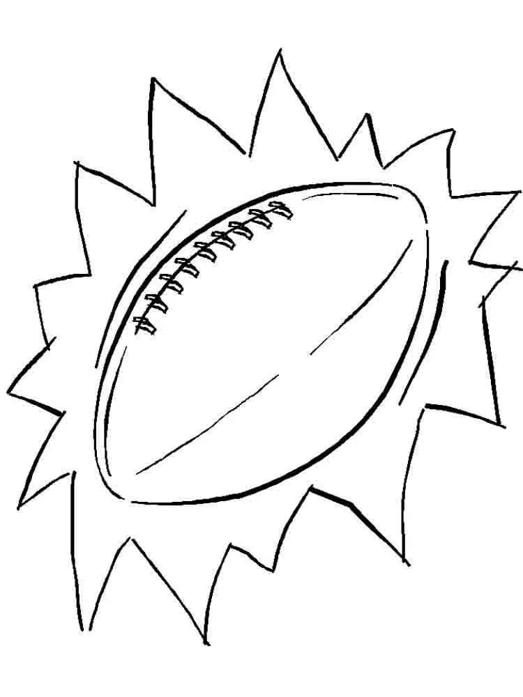 Printable American Football Ball