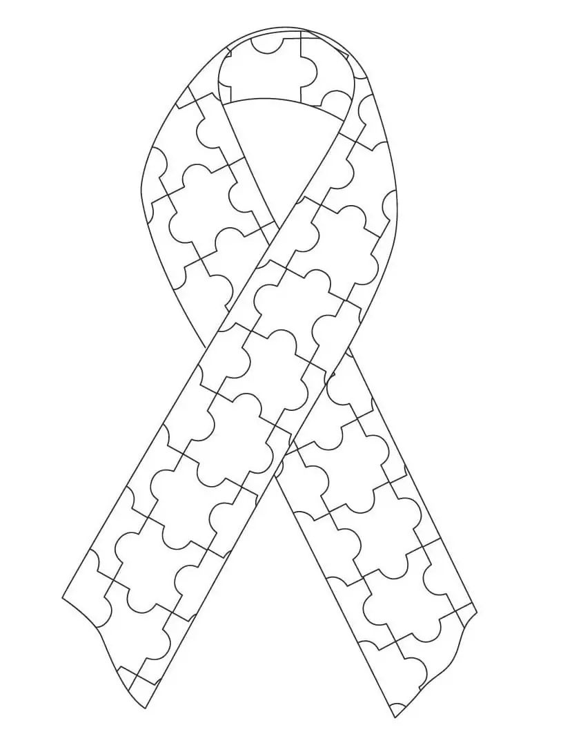Printable Autism Awareness Ribbon