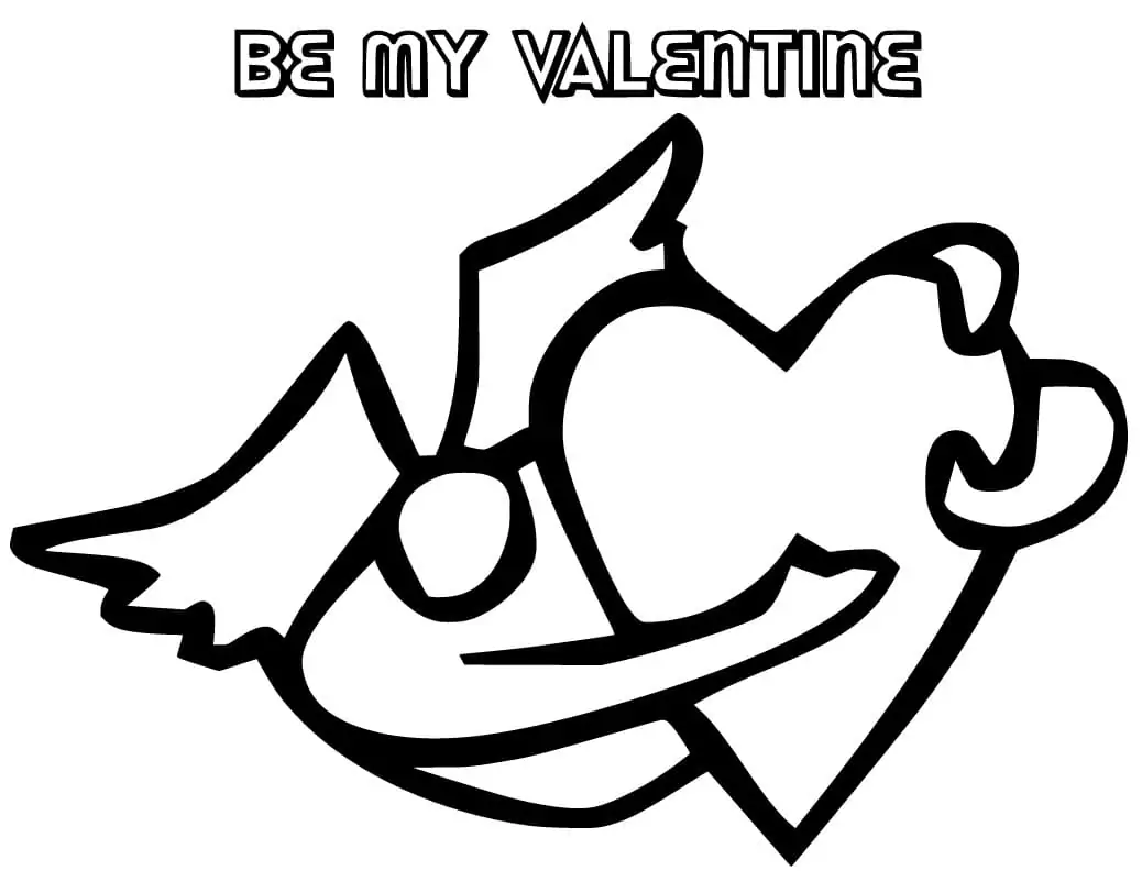 Be My Valentine zum Ausdrucken
