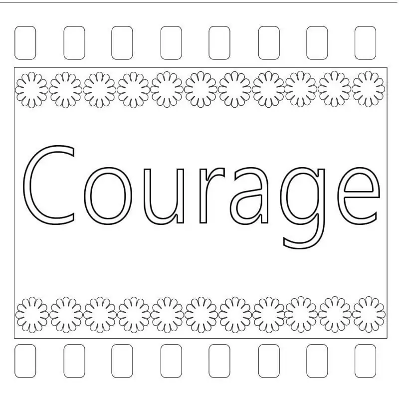 Printable Courage