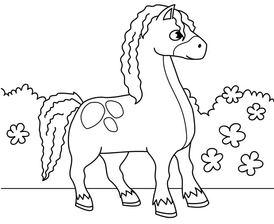 Printable Cute Horse