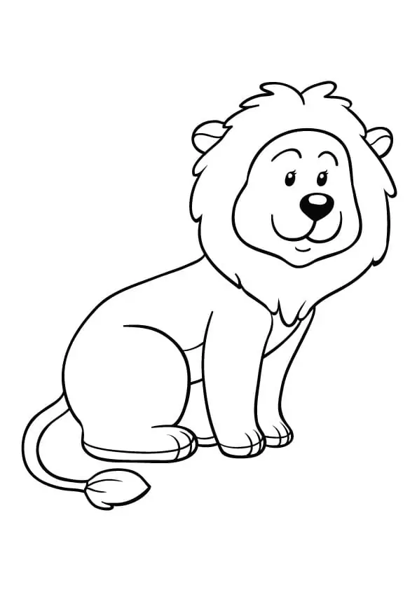 Printable Cute Lion