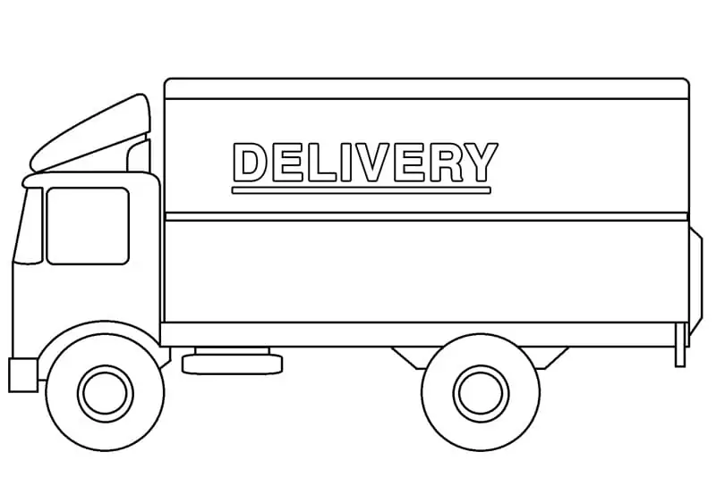 Printable Delivery Truck