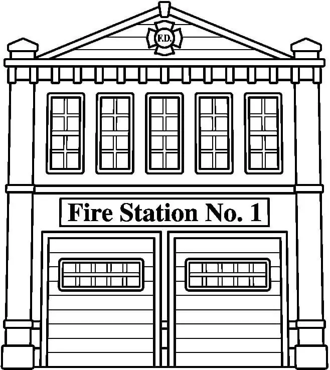 Printable Fire Station