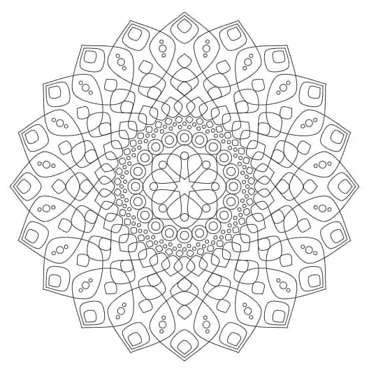 Printable Flower Mandala