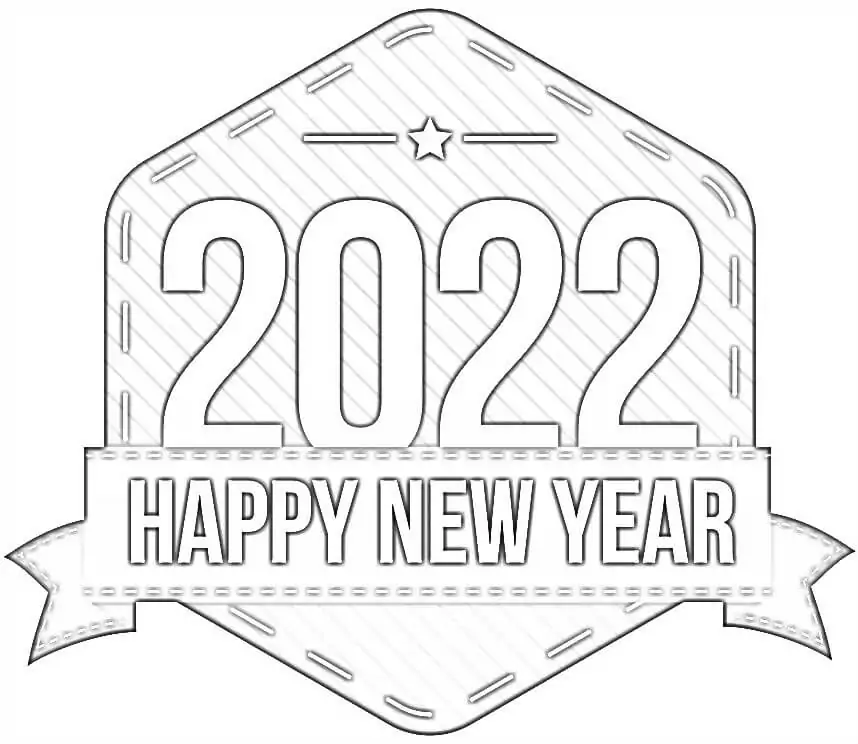 Printable Happy New Year 2022