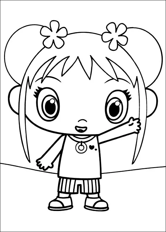 Lulu and Kai-Lan Coloring Page - Free Printable Coloring Pages for Kids