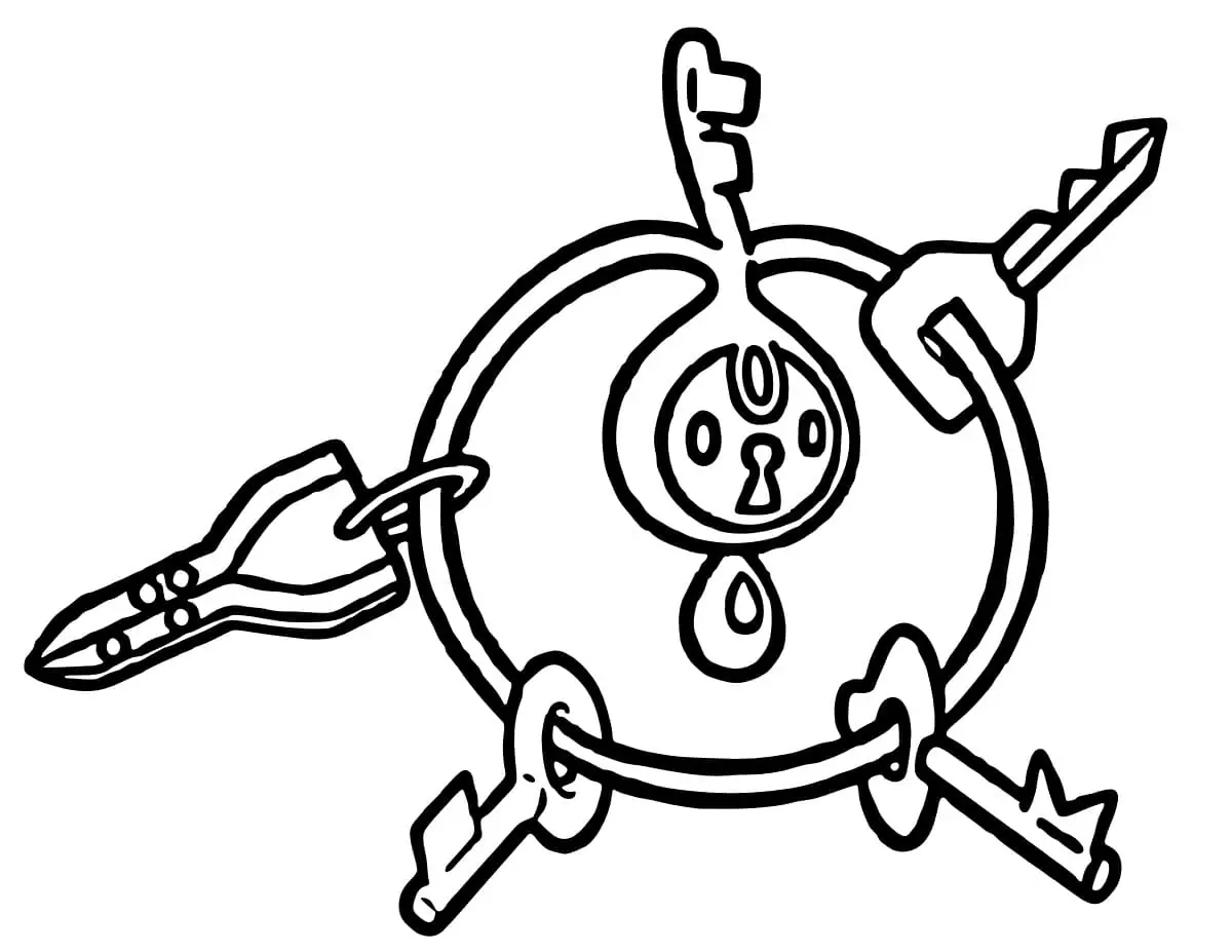 klefki coloring page pdf pokemon