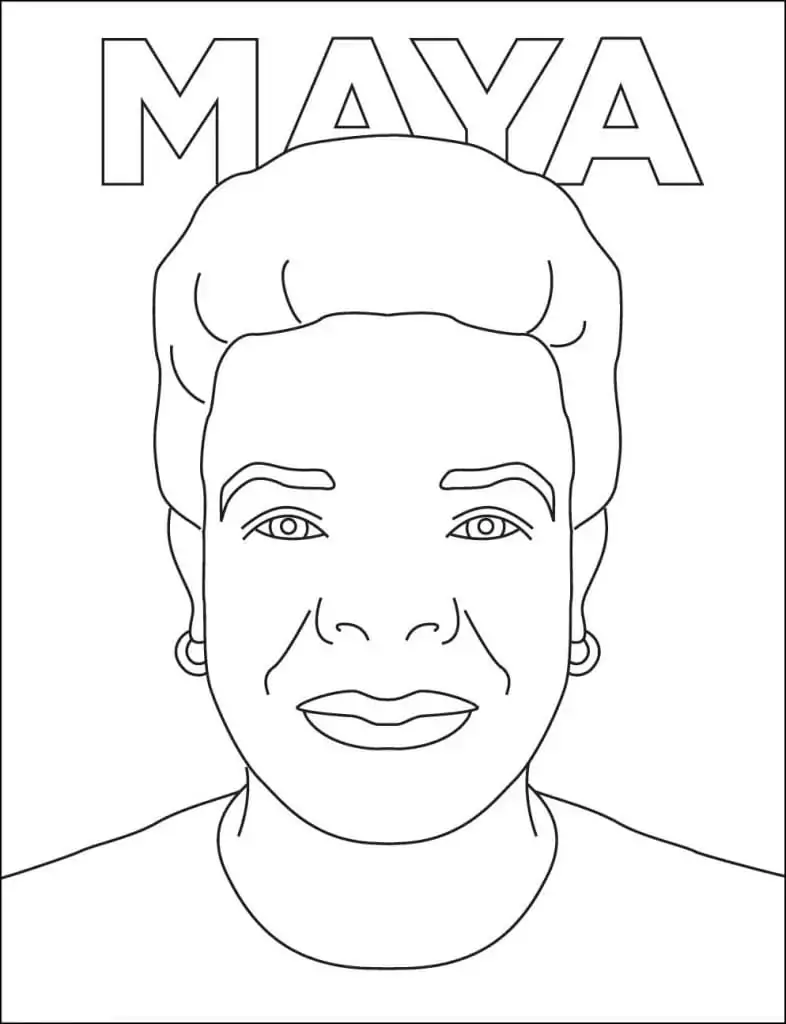 Printable Maya Angelou