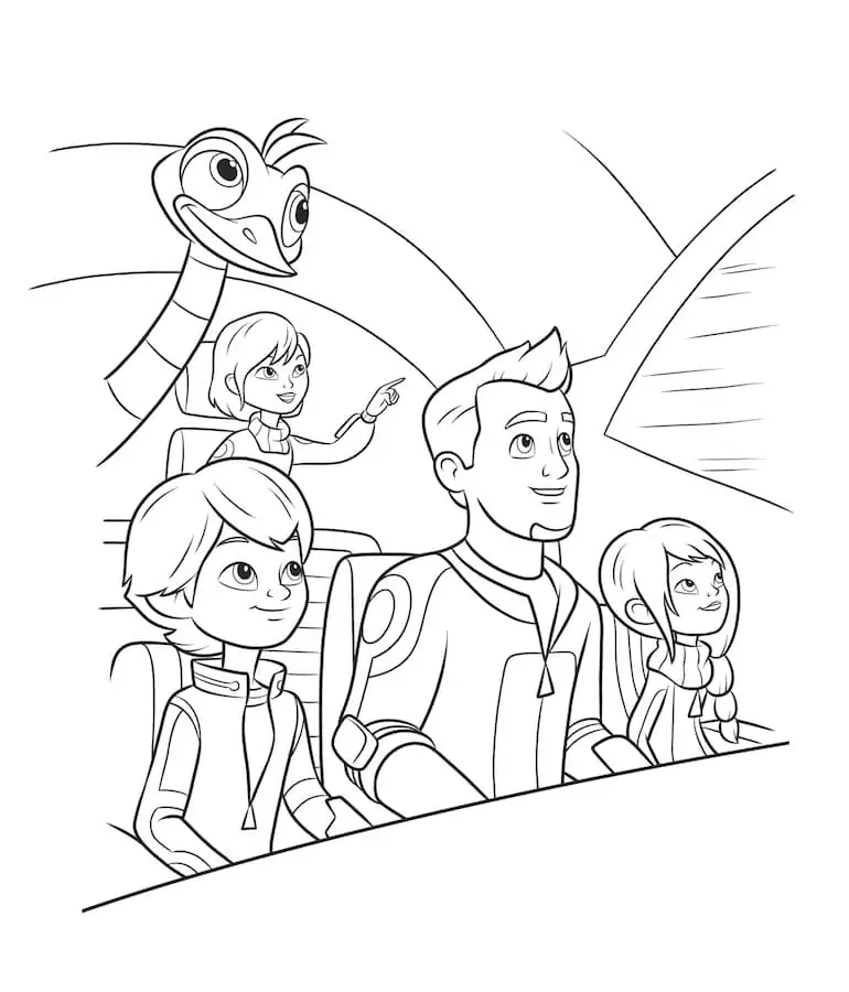 Miles from Tomorrowland to Color - Coloring Pages