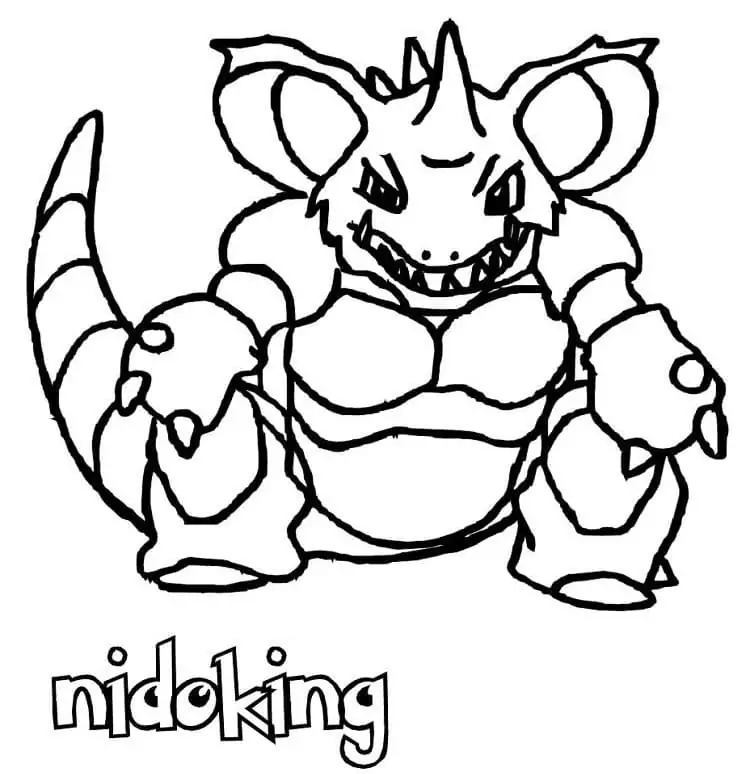 Printable Nidoking Pokemon