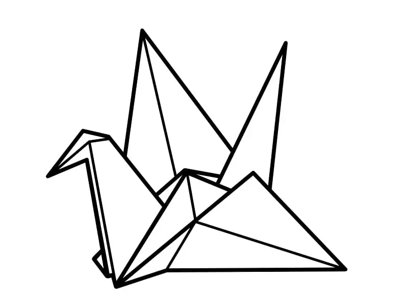 Printable Origami Crane