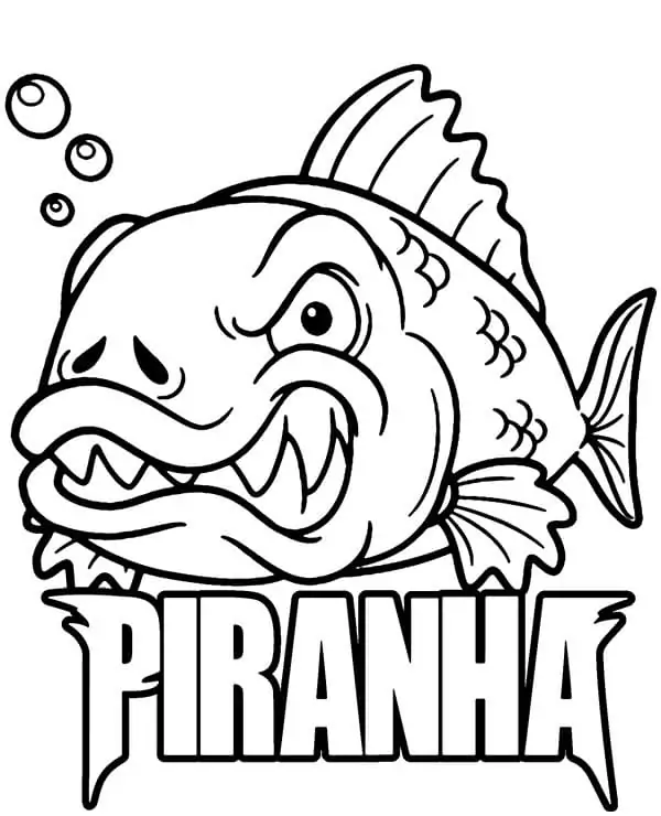 Printable Piranha