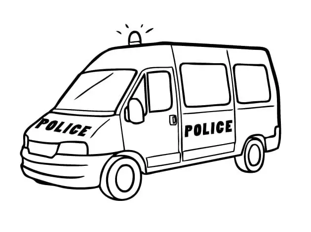 Printable Police Van