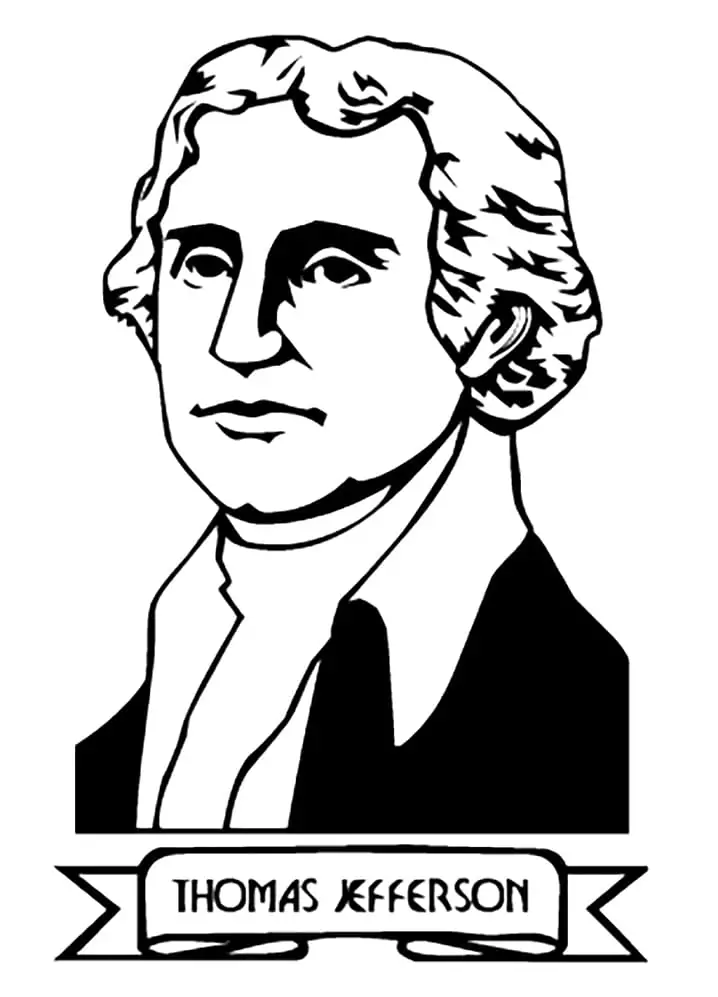 Printable President Thomas Jefferson